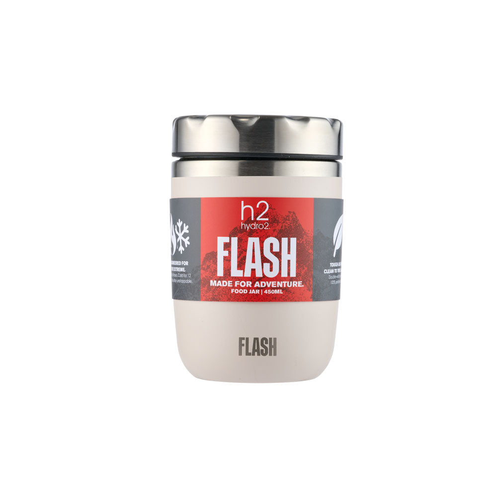 h2 hydro2 FLASH Reusable Food Jar 450ml Dove cream
