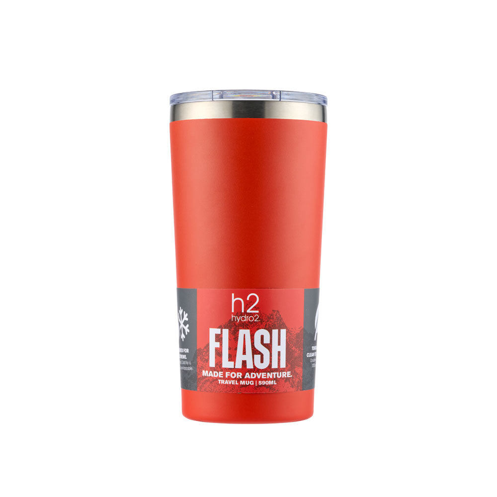 h2 hydro2 FLASH Reusable Travel Cup 590ml chilli red