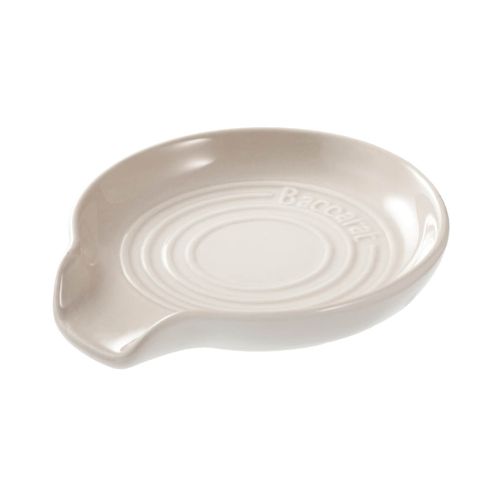 Baccarat Le Connoisseur Round Spoon Rest Cream