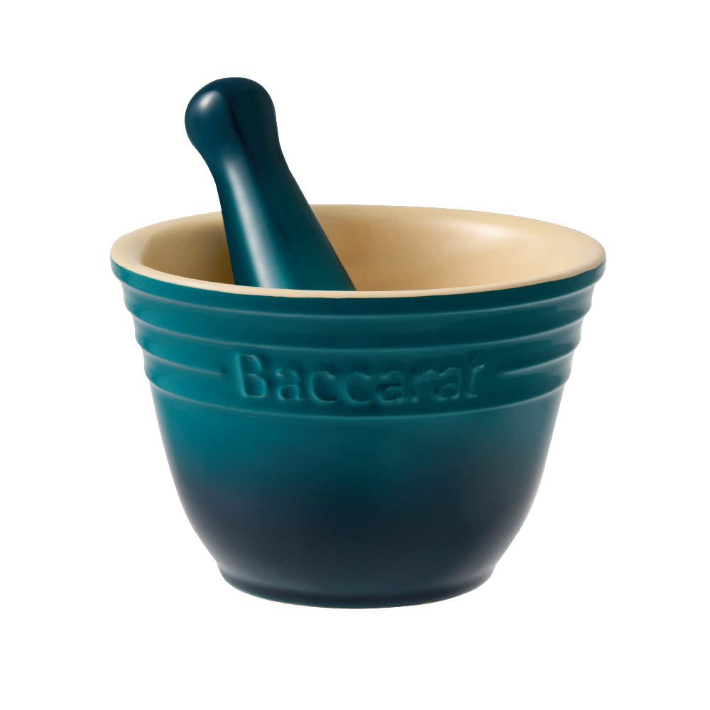 Baccarat Le Connoisseur Mortar & Pestle Lagoon