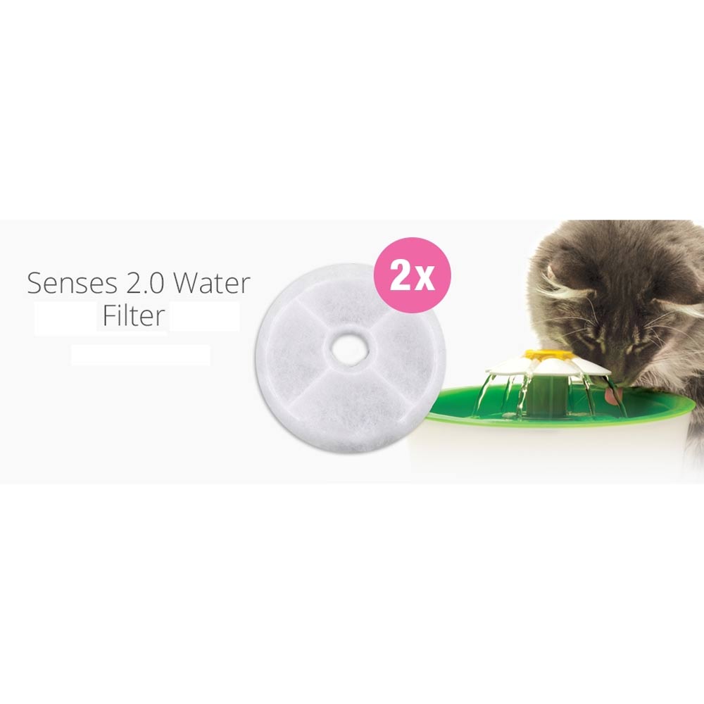 Catit Flower Fountain Triple Action Fountain Filter 2 Pack