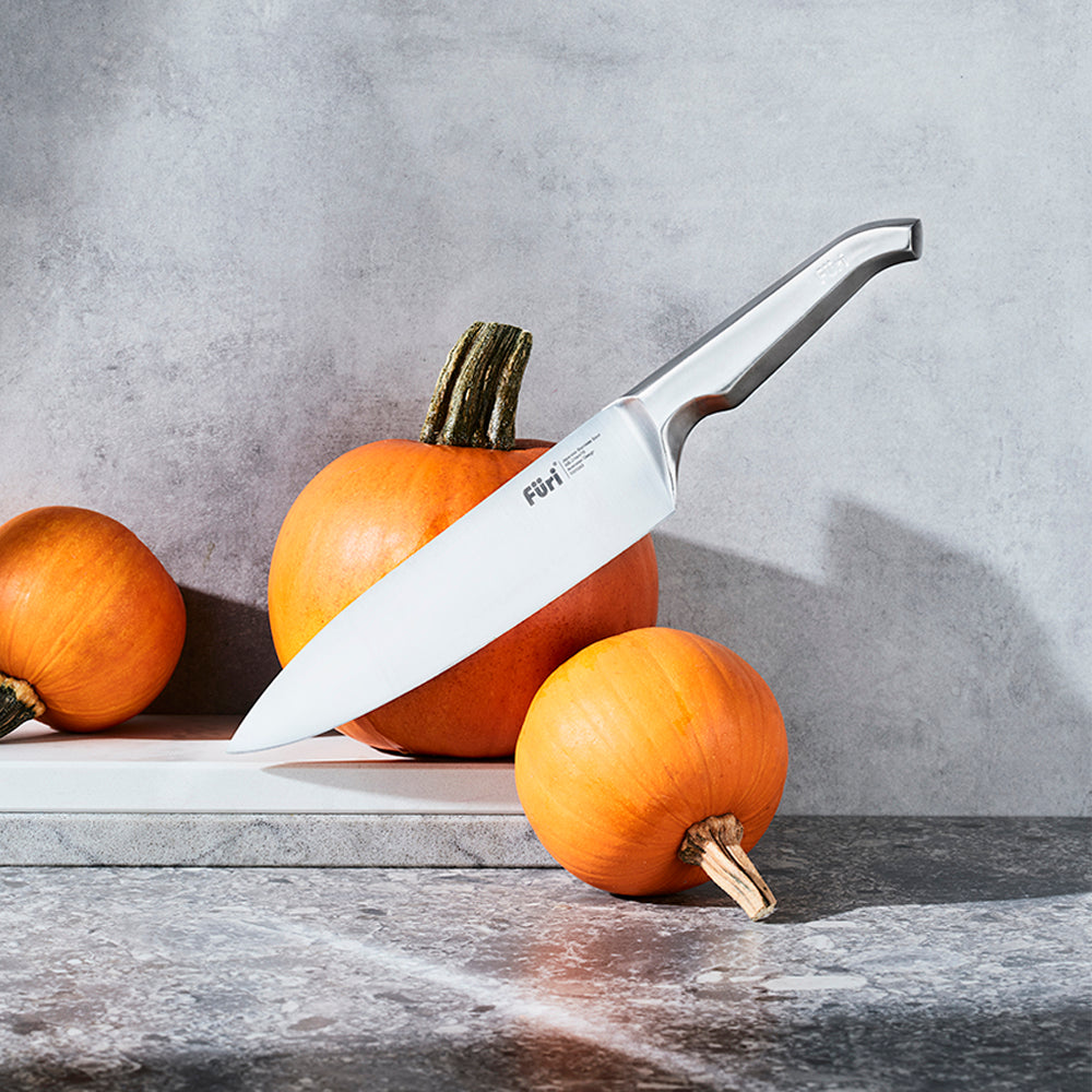 Furi Stone 6 Piece Knife Block Set Sepia Terazzo