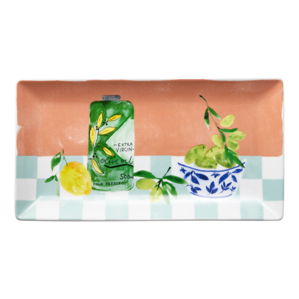 Porto Valentina Rectangle Serving Platter 29x15cm