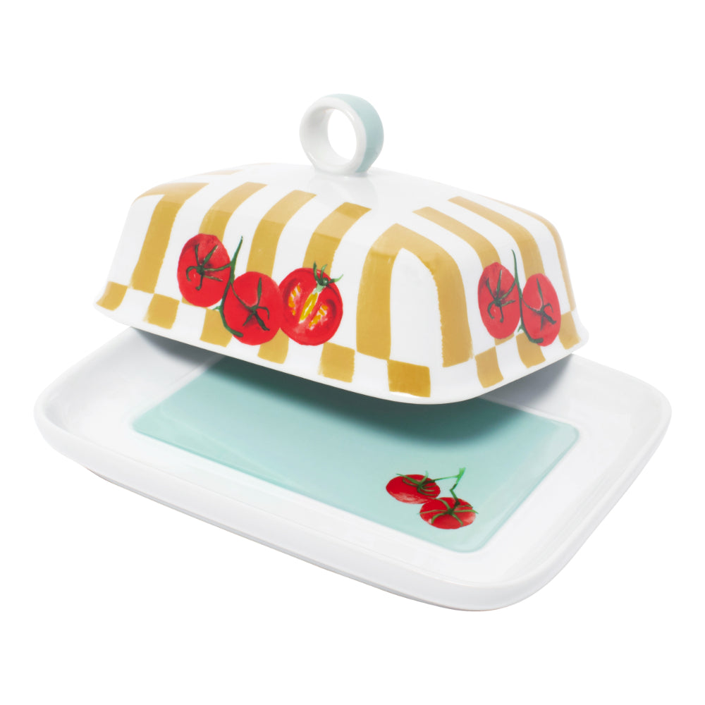 Porto Valentina Butter Dish Tomato