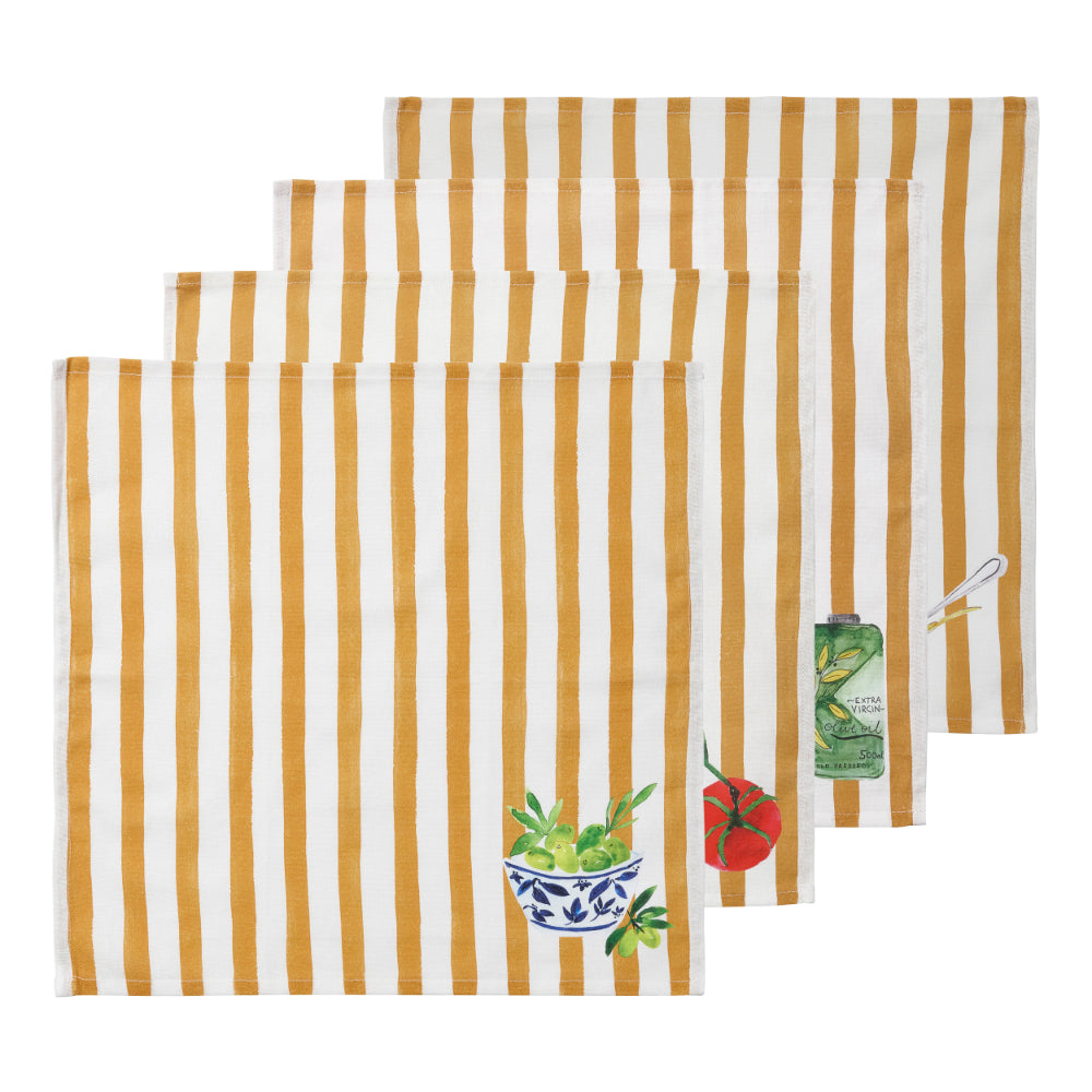 Porto Valentina Set of 4 Napkins 45x45cm Vintage