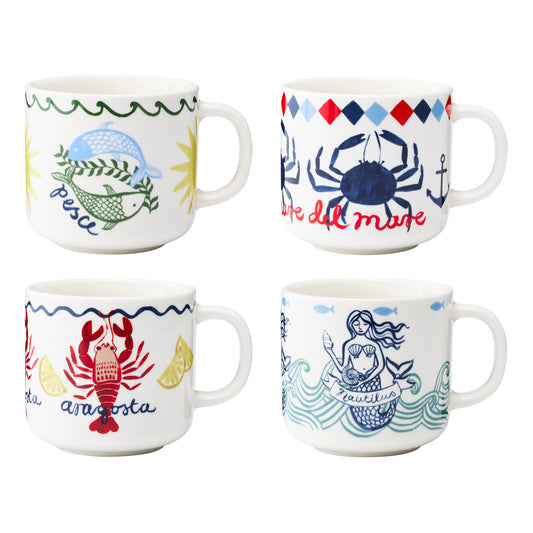 Porto Nautilus Set of 4 Mugs 250ml