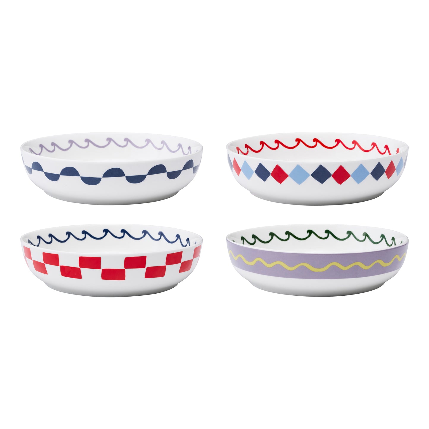 Porto Nautilus Set of 4 Dinner Bowls 21.5cm