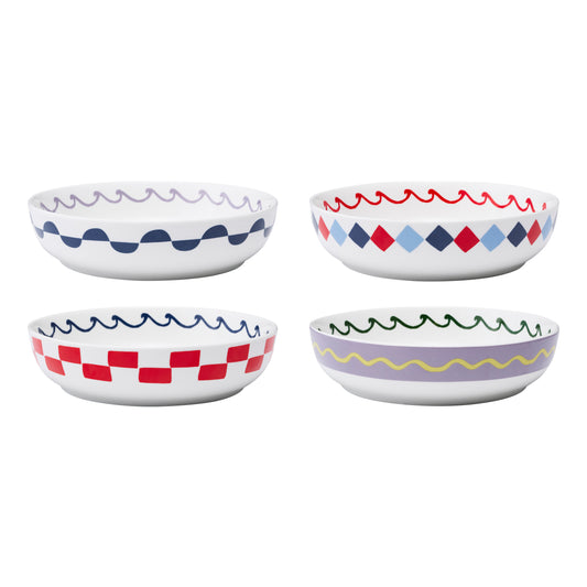 Porto Nautilus Set of 4 Dinner Bowls 21.5cm