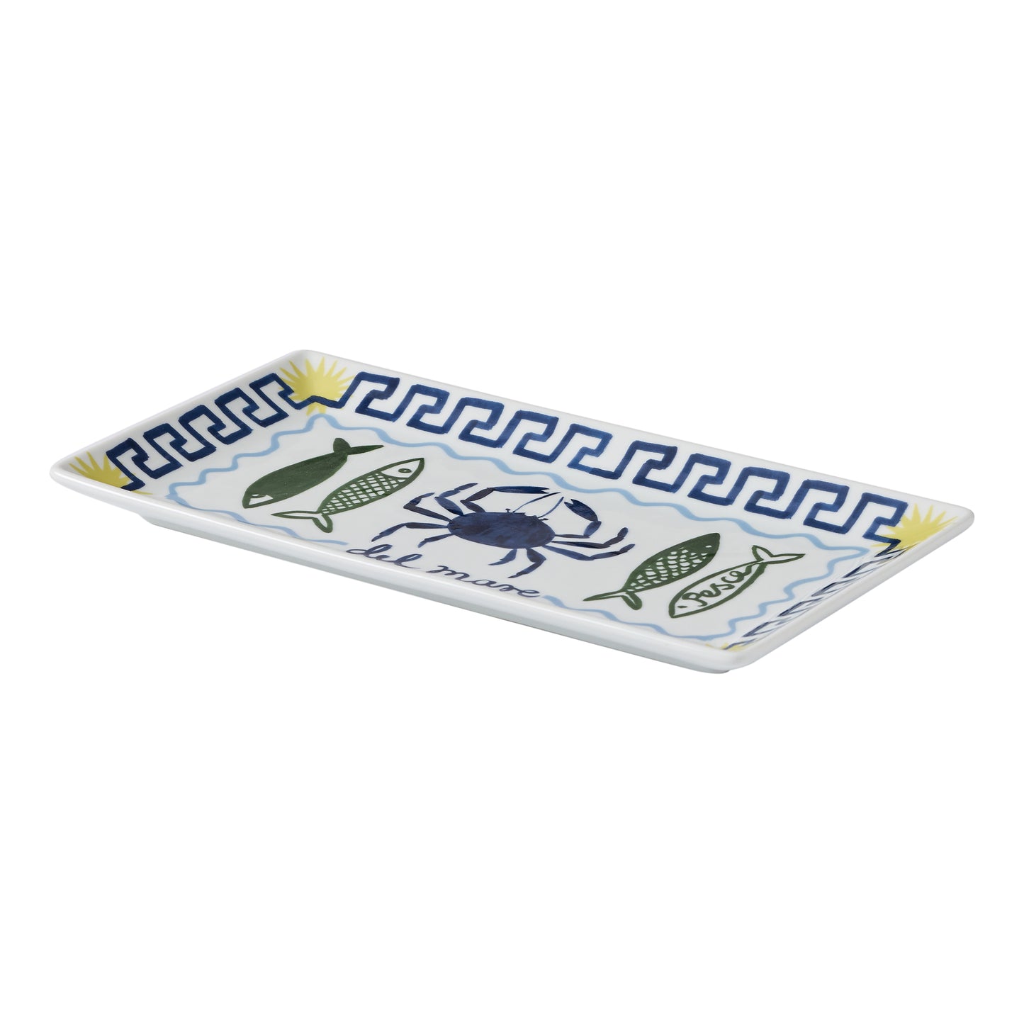 Porto Nautilus Rectangle Serving Platter 29.5x16cm Pesce