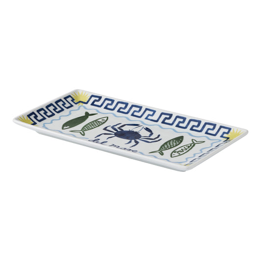 Porto Nautilus Rectangle Serving Platter 29.5x16cm Pesce