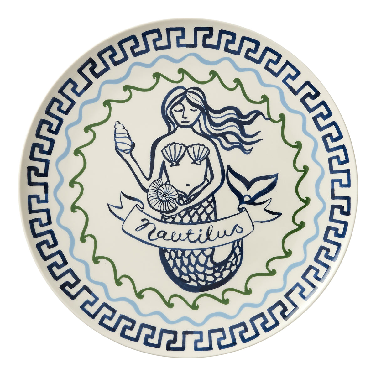 Porto Nautilus Round Serving Platter 32cm Siren