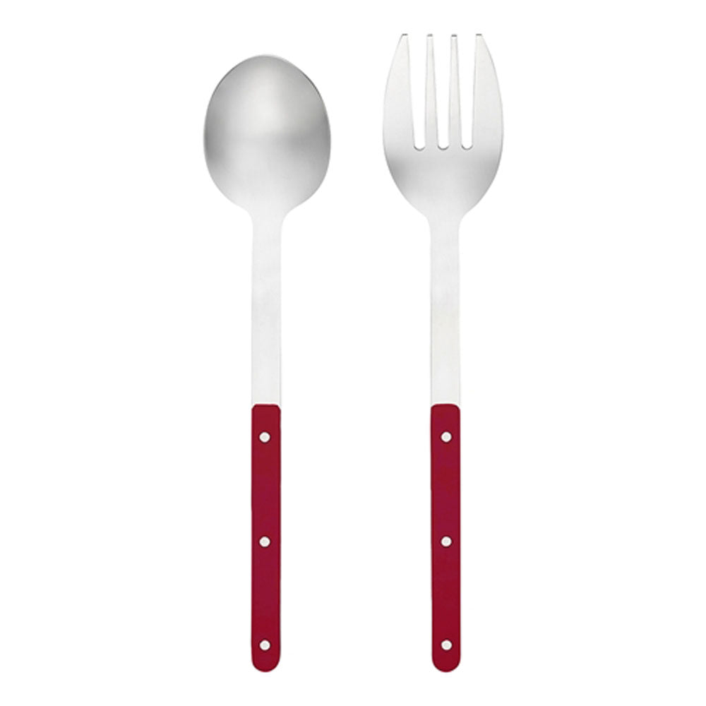 Porto Sona Set of 2 Salad Servers 27cm Ruby