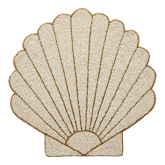 Porto Nautilus Beaded Shell Placemat 36cm