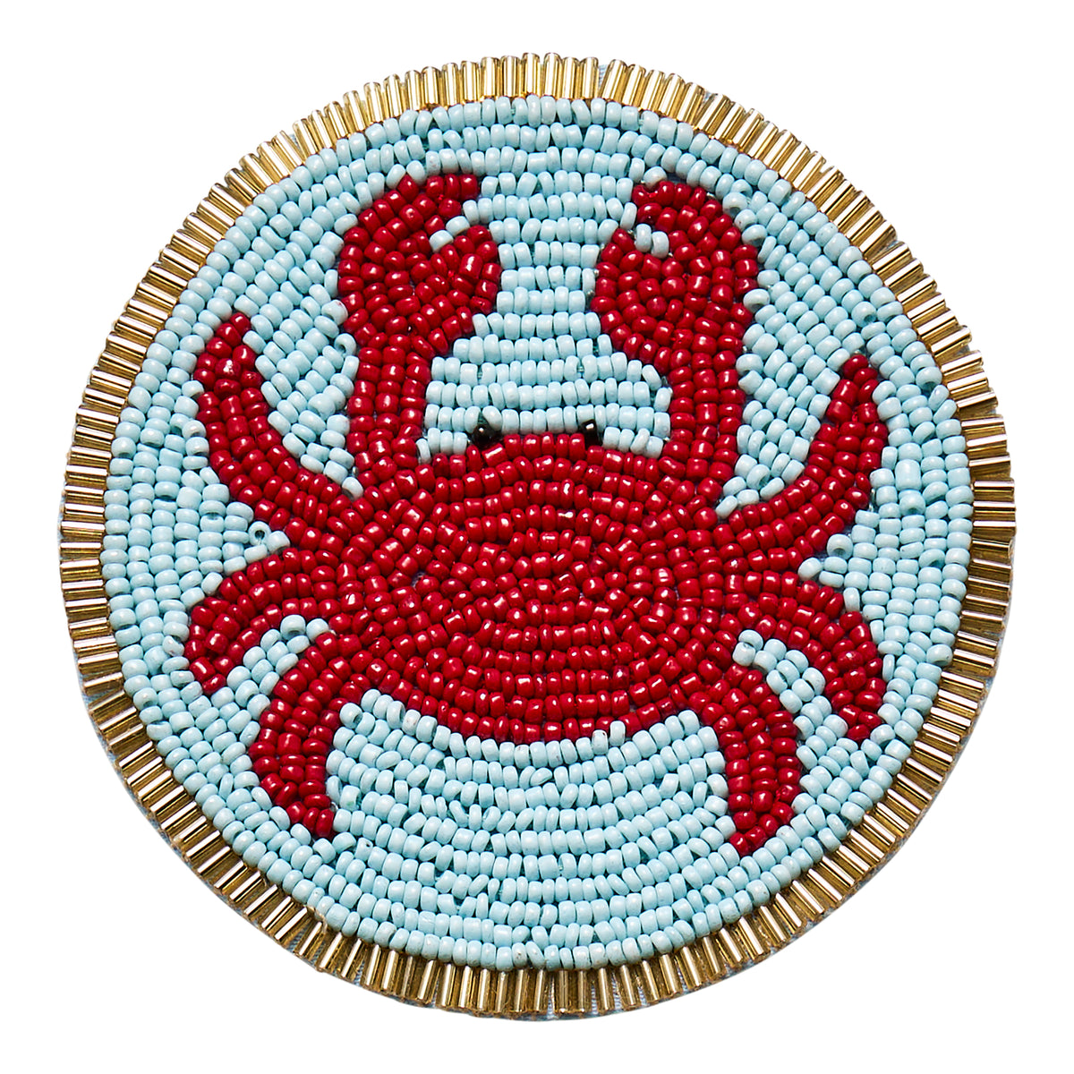 Porto Cove Set of 4 Beaded Coasters 10cm