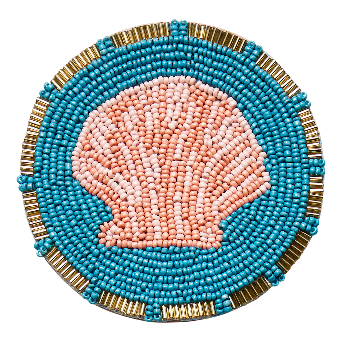 Porto Cove Set of 4 Beaded Coasters 10cm