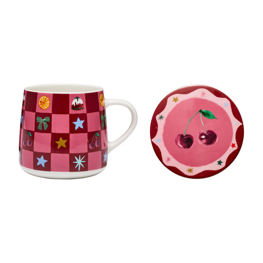 Porto Tis the Season Mug and Coaster Set 250ml