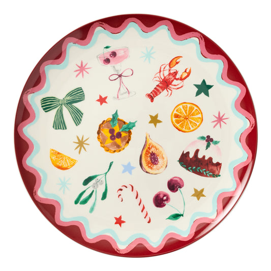 Porto Tis the Season Round Plate 32cm Festive