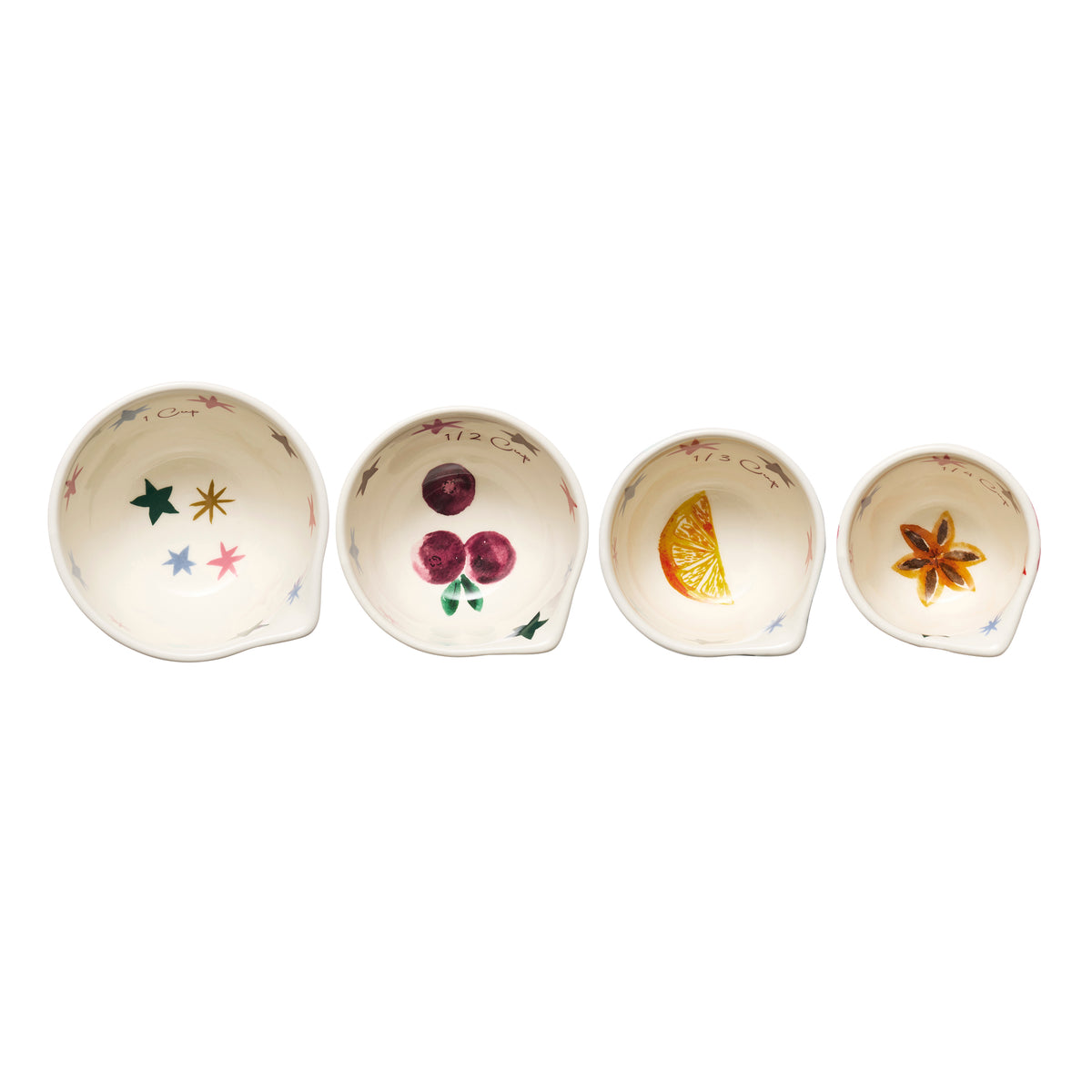 Porto Tis the Season Set of 4 Measuring Cups