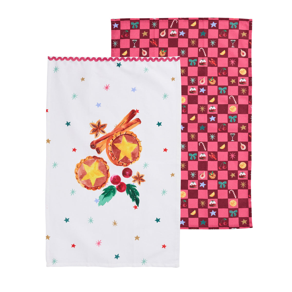 Porto Tis the Season Set of 2 Tea Towels