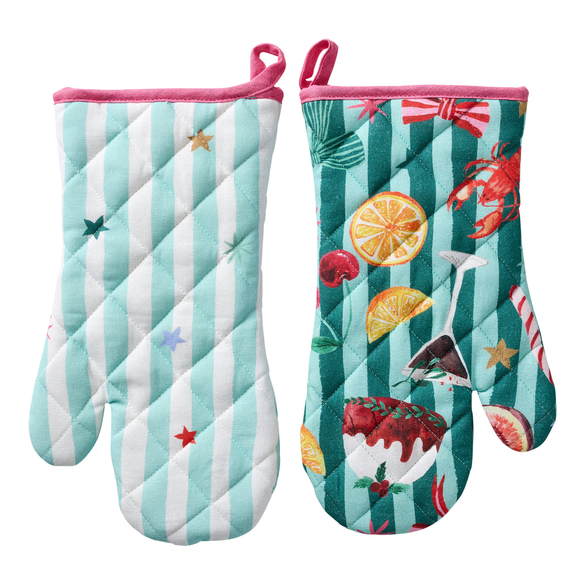 Porto Tis the Season Set of 2 Oven Gloves