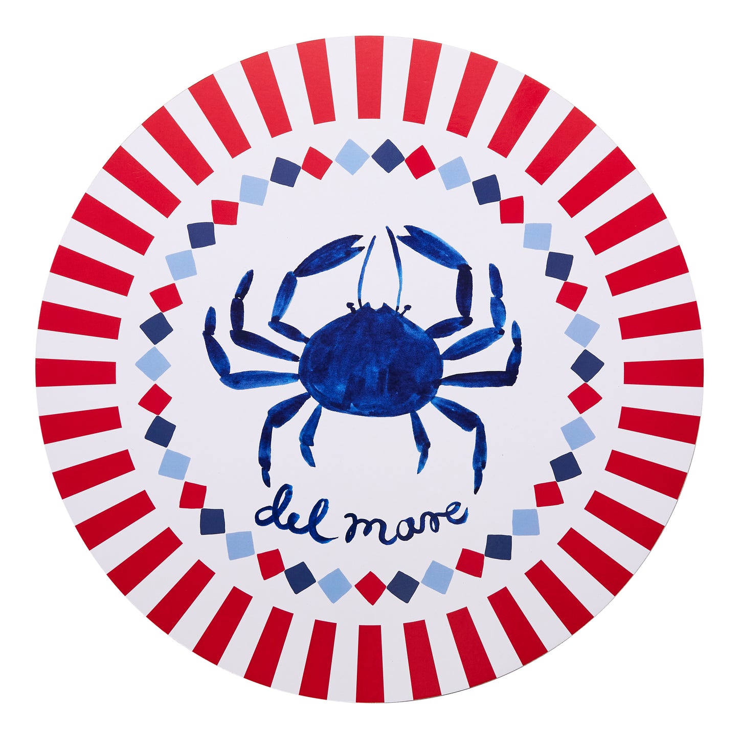 Porto Nautilus Set of 4 Round Placemats 34cm Del Mare