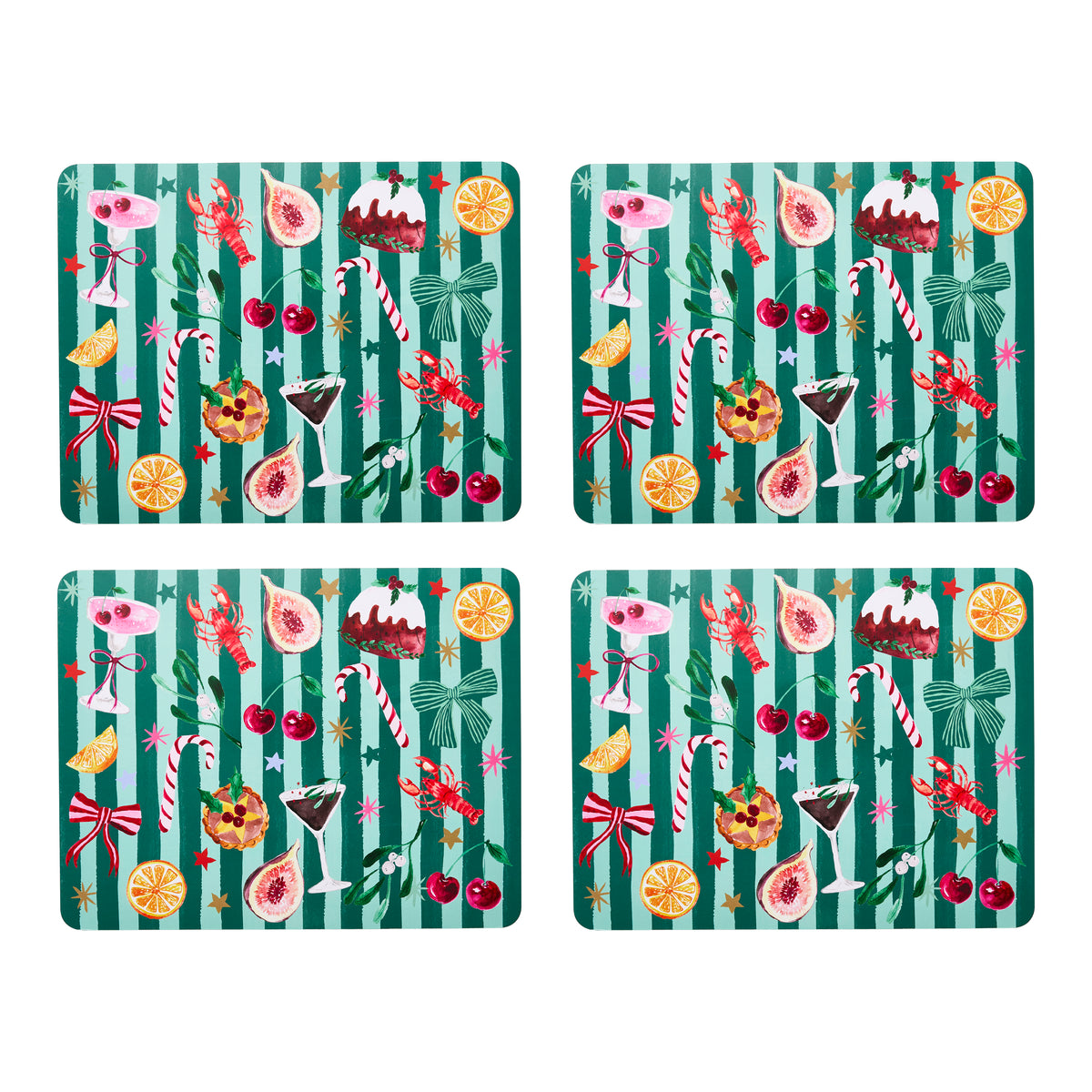 Porto Tis' the Season Set of 4 Placemats