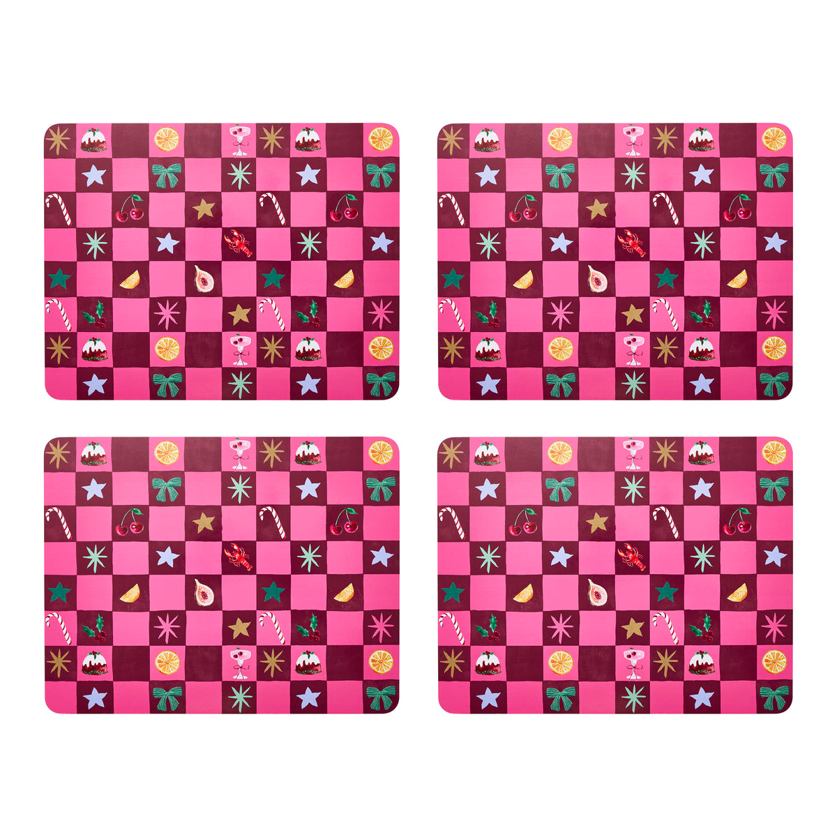 Porto Tis' the Season Set of 4 Placemats