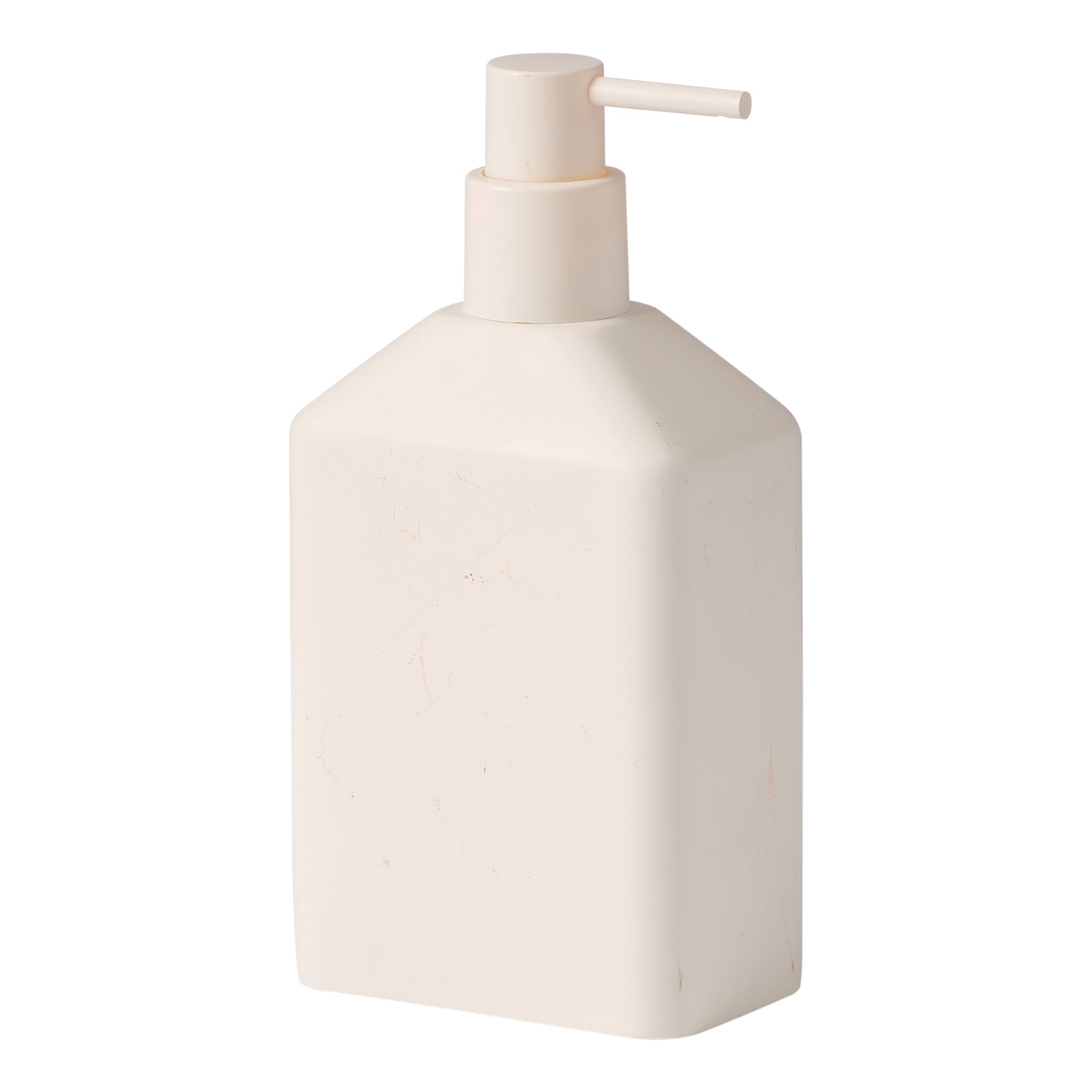 The Porto Astoria stone single soap dispenser. 