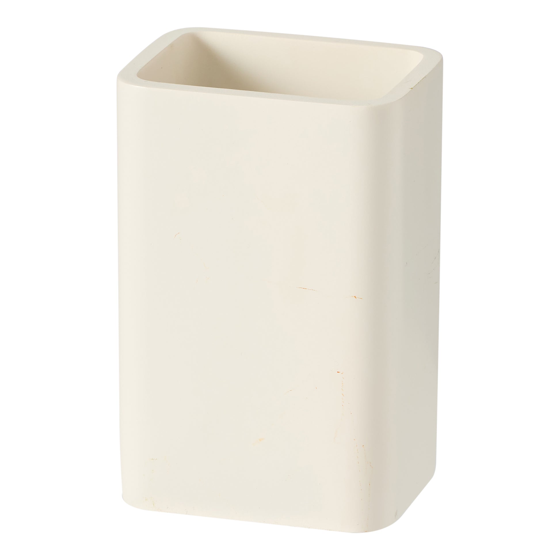 The Stone Porto Astoria bathroom tumbler as a rectangular shape perfect for styling in any bathroom.