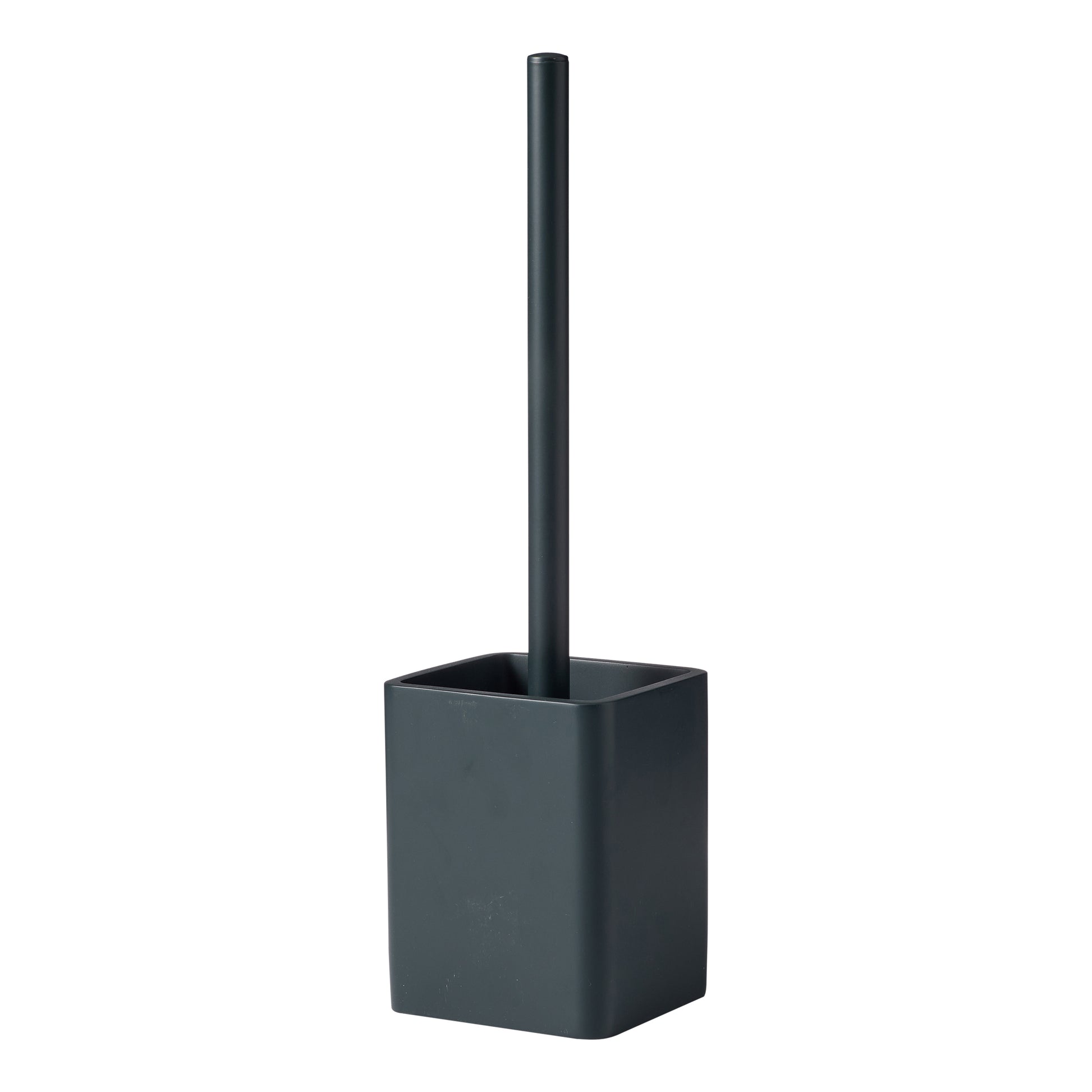 The Porto Astoria toilet brush holder with the brush in coal.