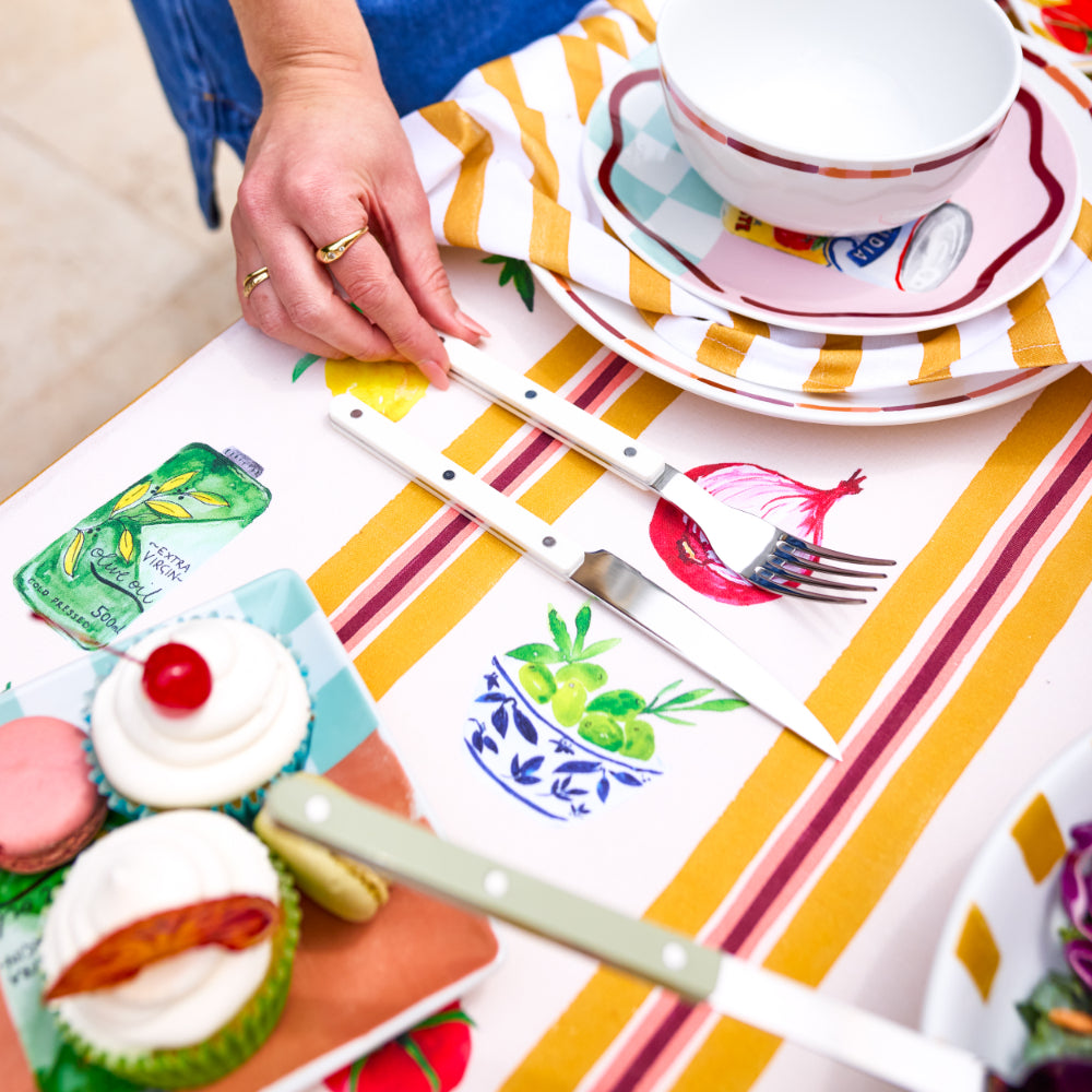 Porto Valentina Tablecloth 230x150cm Vintage