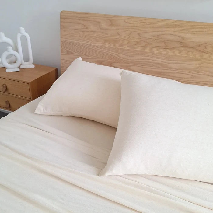 Lorraine Lea Rory Jersey Standard Pillowcase Sand