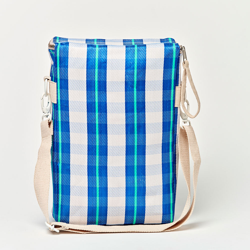 SUNNYLiFE Drinks Cooler Bag La Mer Blue Neon