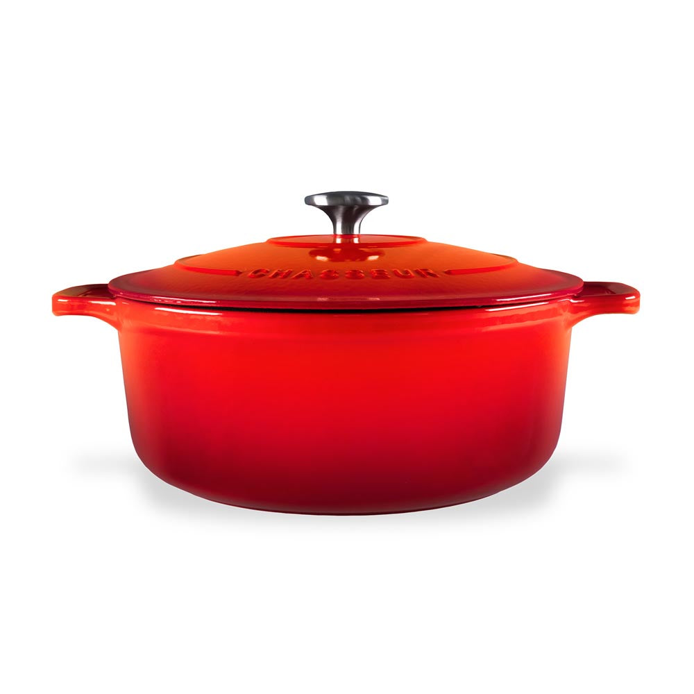 Chasseur Round French Oven 22cm 3.2L Red - House