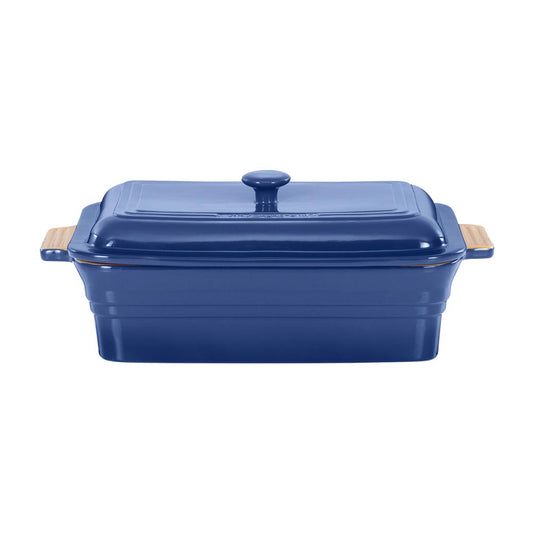 Chasseur Rectangular Baker With Lid 4L Blue - House