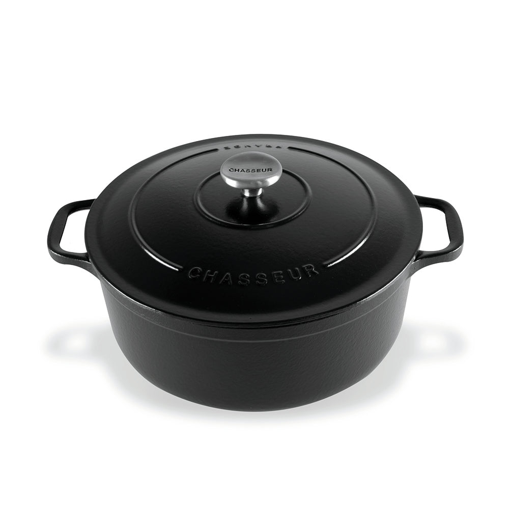 Chasseur Round French Oven 26cm 5L Matte Black