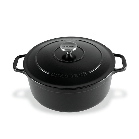 Chasseur Round French Oven 26cm 5L Matte Black