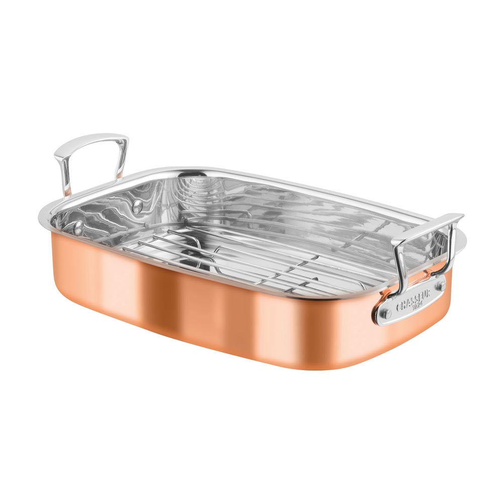 Chasseur Escoffier Induction Roasting Pan With Rack 35cm - House