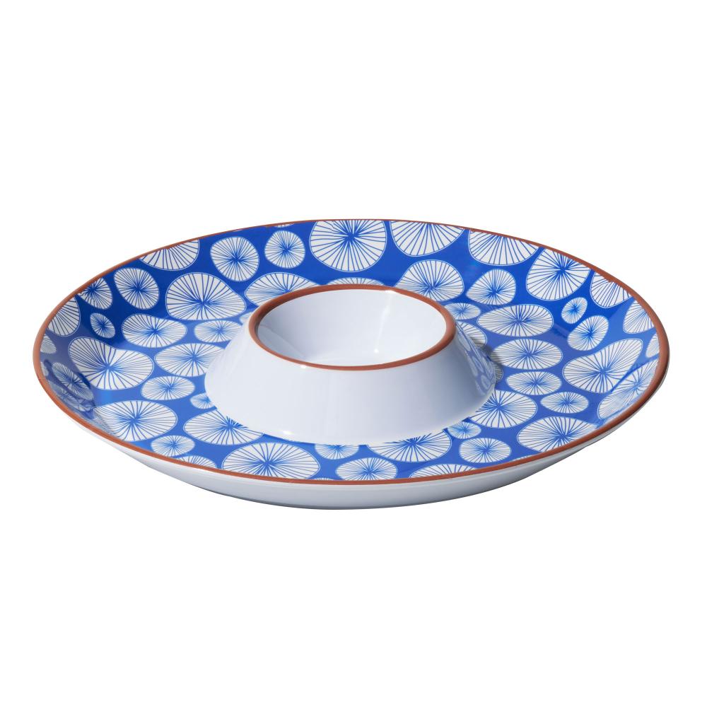 Avanti Round Sharing Plate with Sauce Bowl