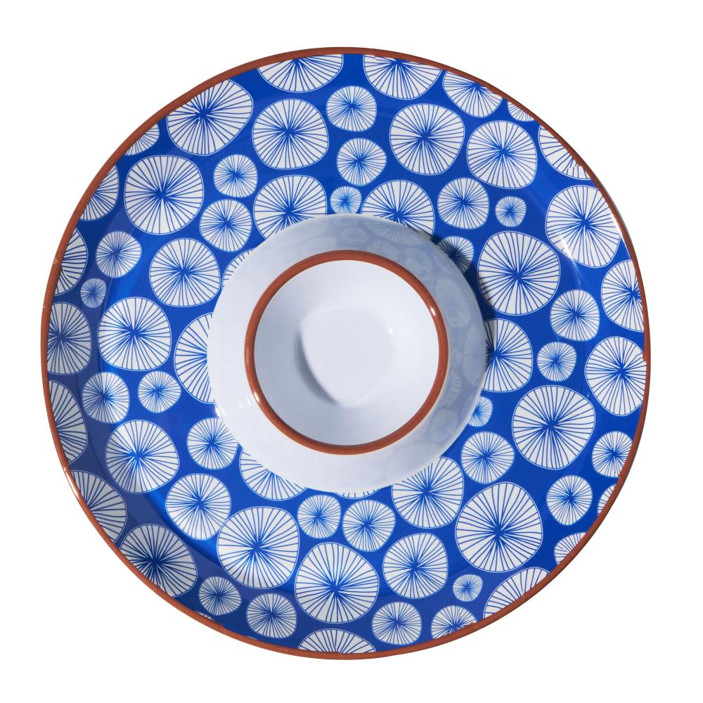 Avanti Round Sharing Plate with Sauce Bowl