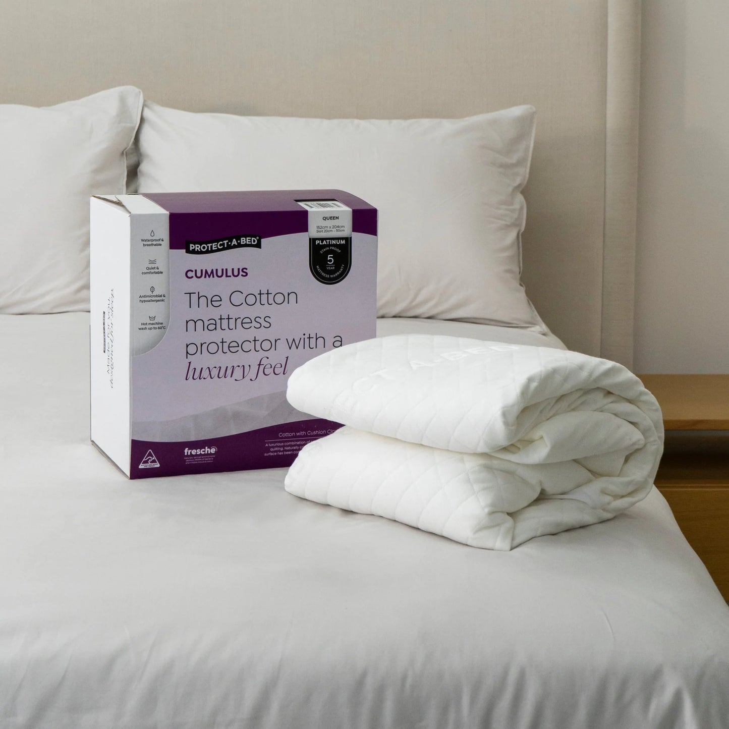 Protect-A-Bed Cumulus Cotton Jacquard Mattress Protector