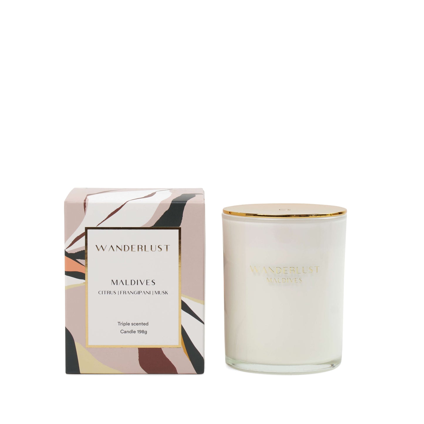 Salt & Pepper Wanderlust Candle with Lid 198g