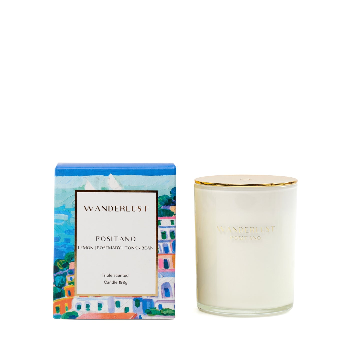 Salt & Pepper Wanderlust Candle with Lid 198g
