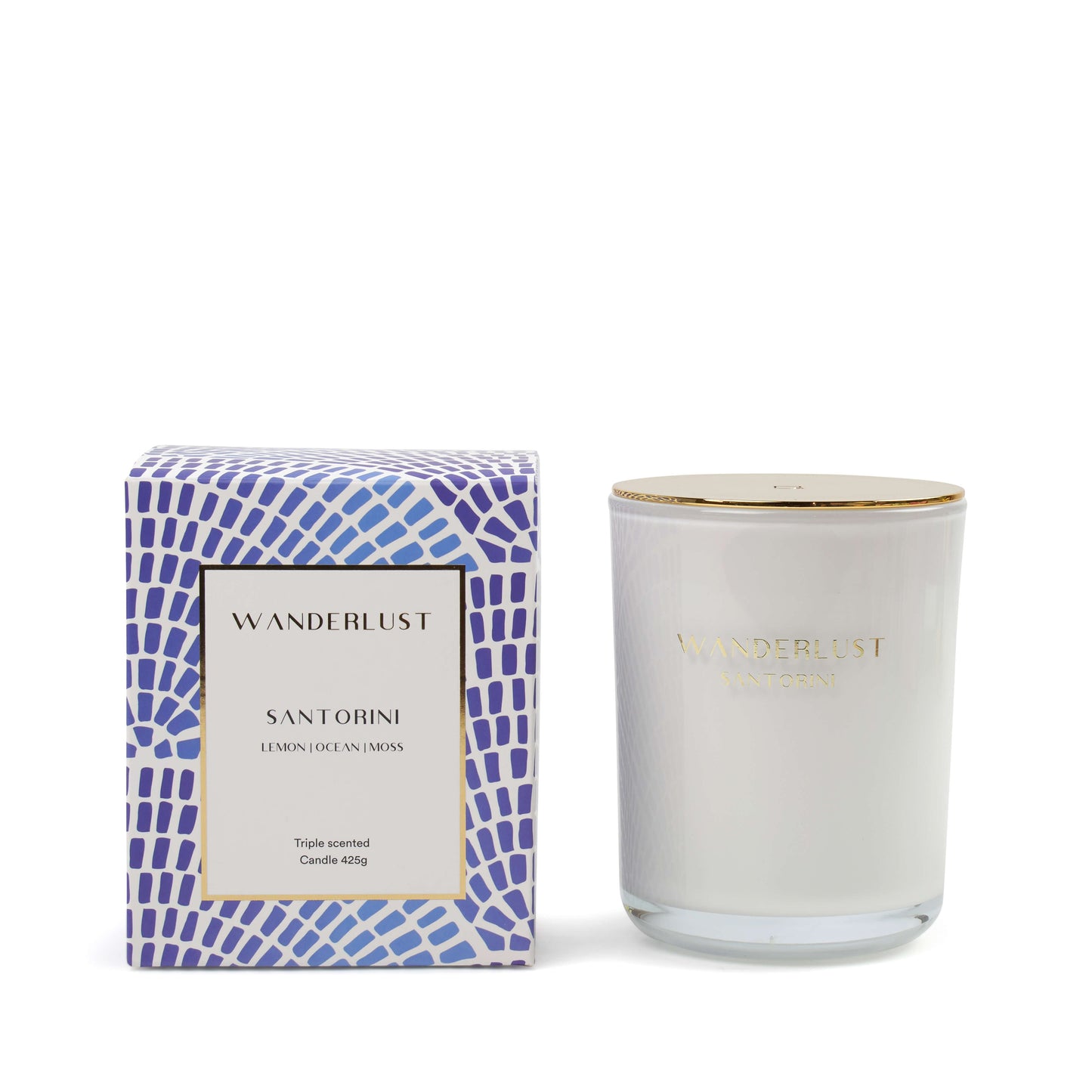 Salt & Pepper Wanderlust Candle with Lid 425g