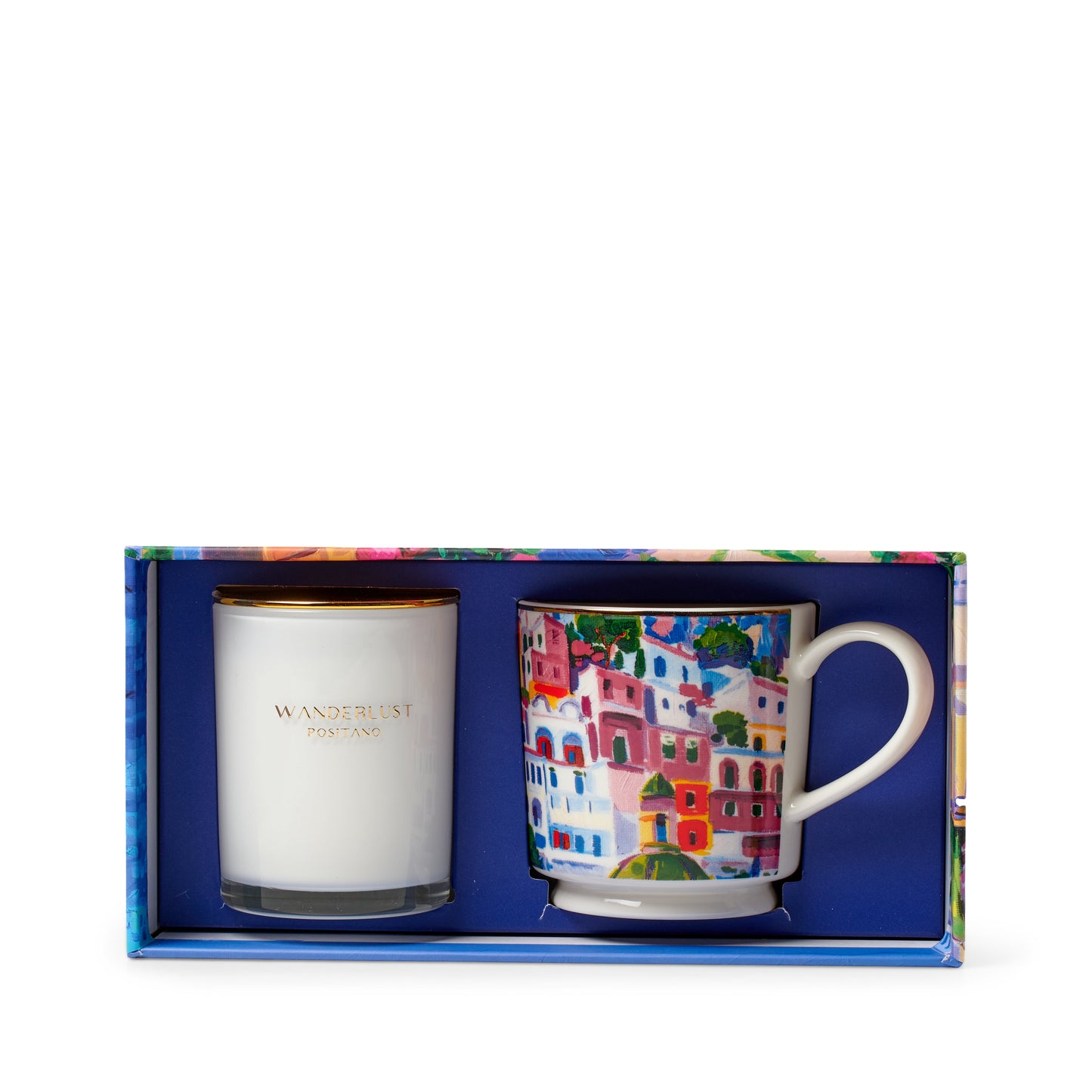 Salt & Pepper Wanderlust Mug with Candle Gift Pack