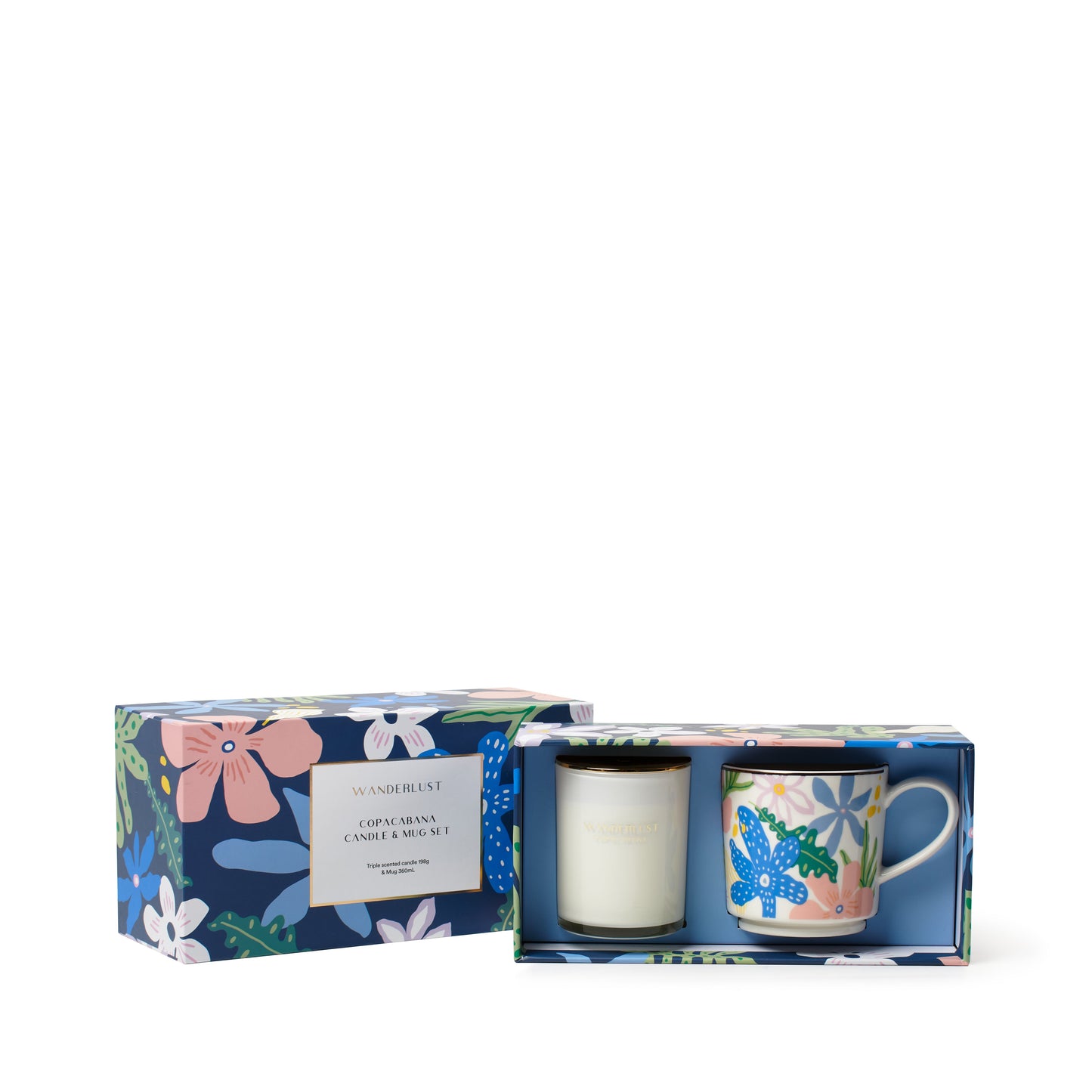 Salt & Pepper Wanderlust Mug with Candle Gift Pack