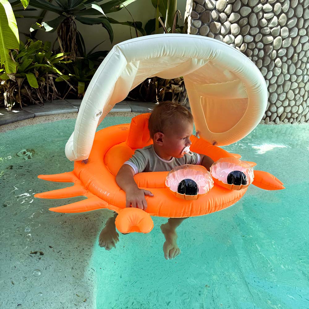 SUNNYLiFE Baby Float Sonny The Sea Creature Neon Orange