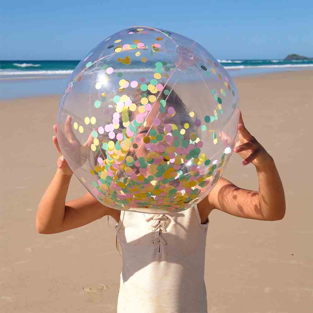 SUNNYLiFE Inflatable Beach Ball Confetti Multi