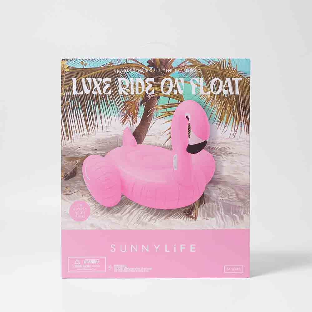 SUNNYLiFE Luxe Ride-On Float Rosie the Flamingo