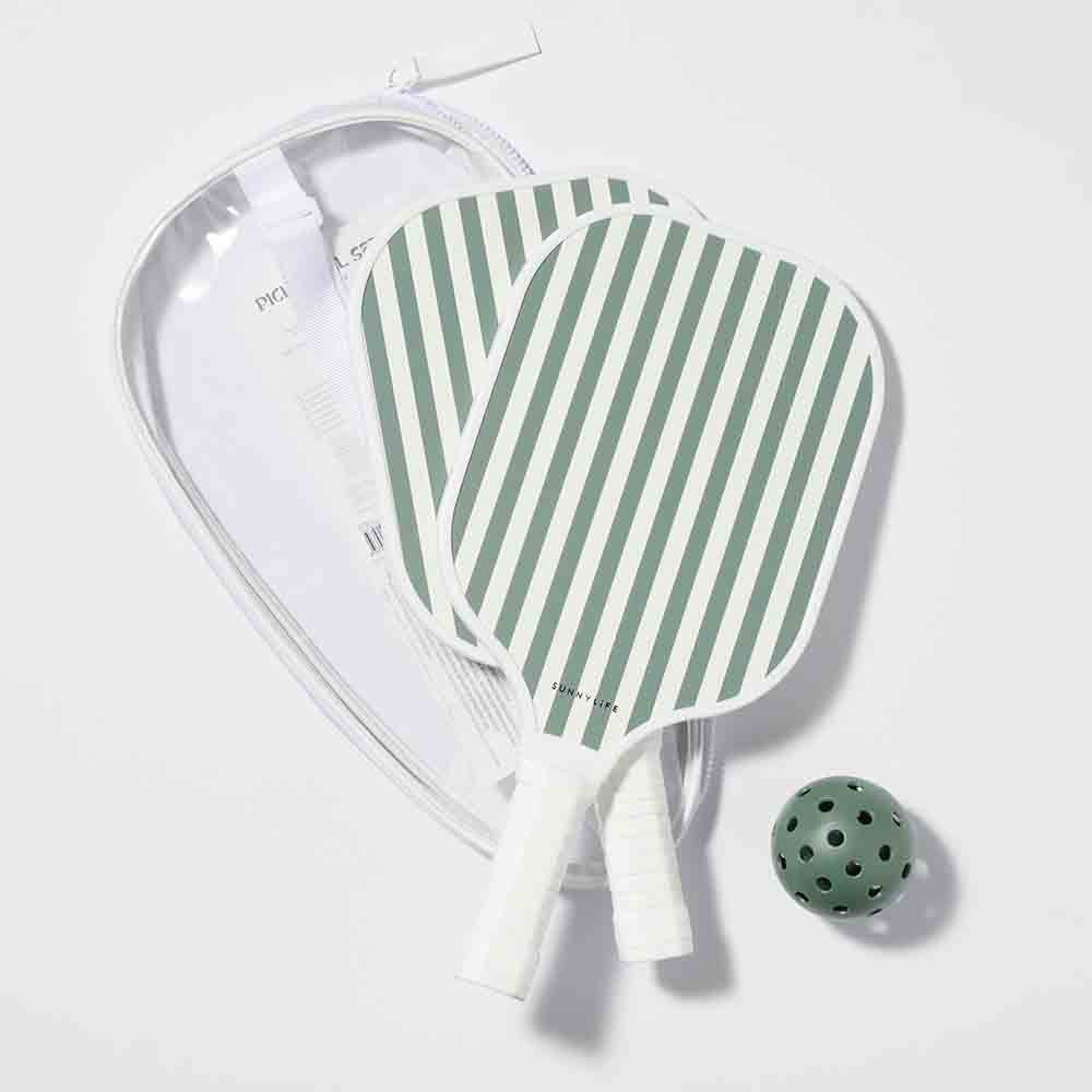 SUNNYLiFE Pickleball Set The Vacay Olive